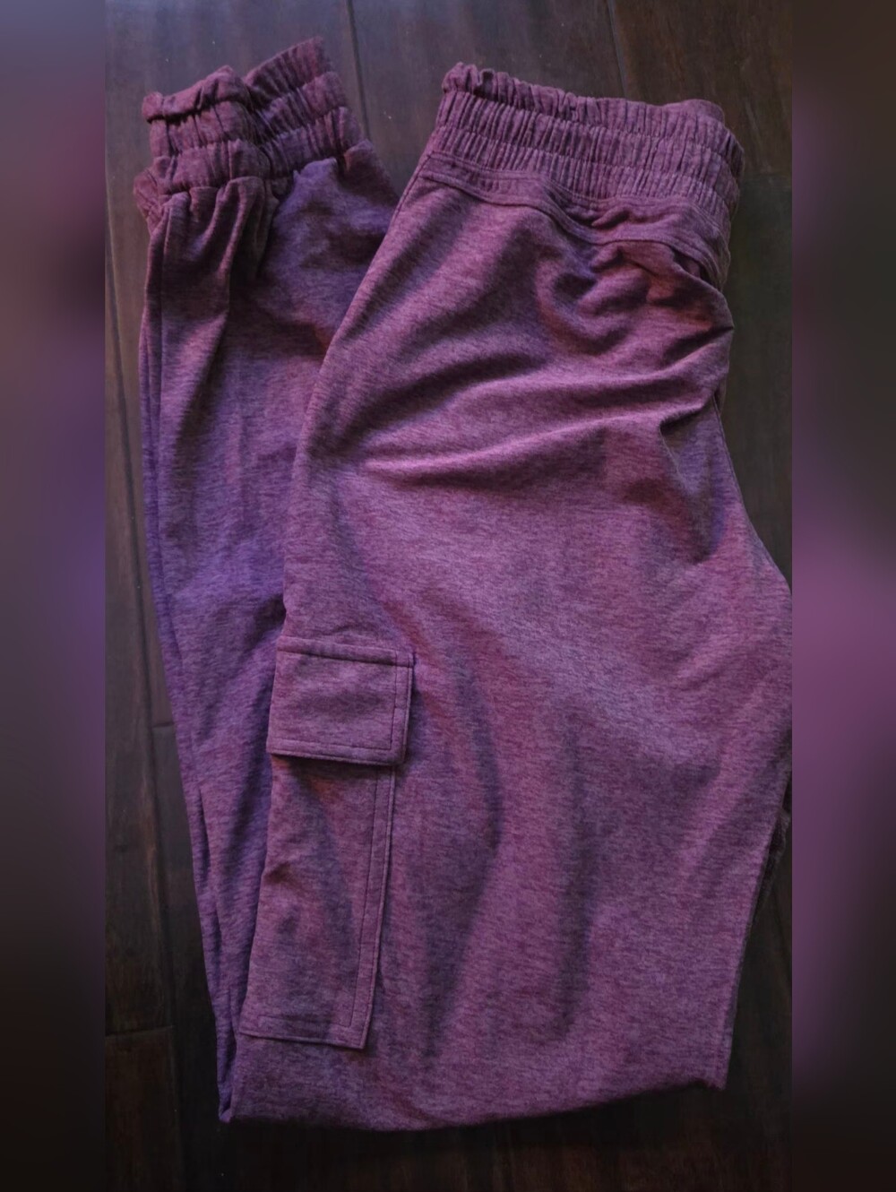 Bombshell Sportswear Kids Purple Heather Cargo Joggers